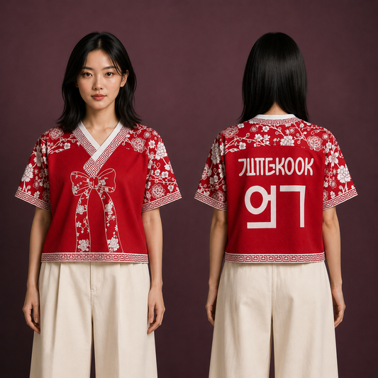 Maillot Hanbok BTS — Nom & numéro personnalisés