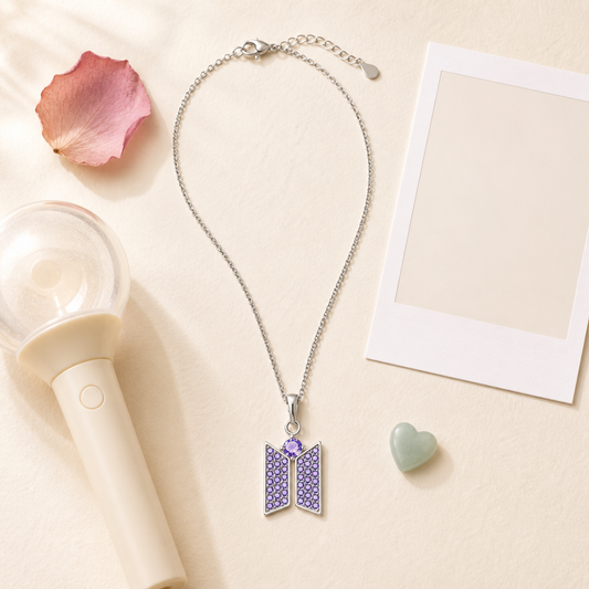 BTS Necklace — Dainty Fan Jewelry