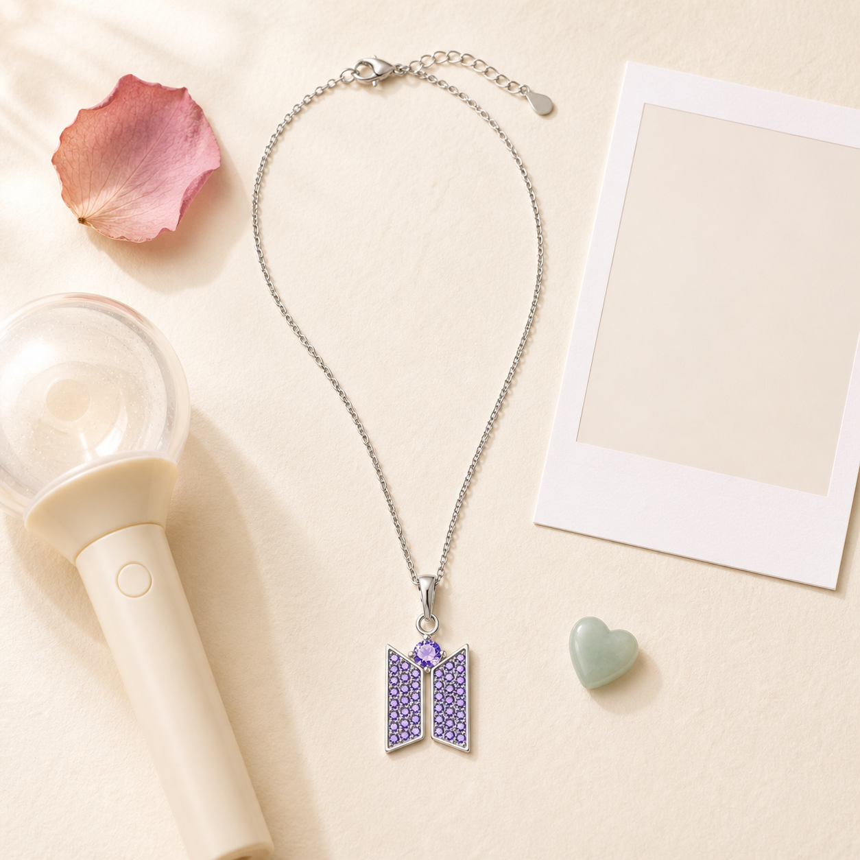 BTS Necklace — Dainty Fan Jewelry