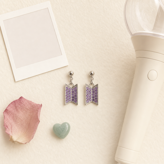 BTS Earrings — Dainty Fan Jewelry