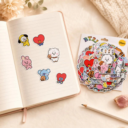 BT21 Sticker Pack — 50 Random Fan Stickers