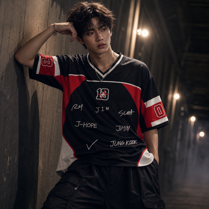 Maillot Football Arirang BTS — Nom & numéro personnalisés