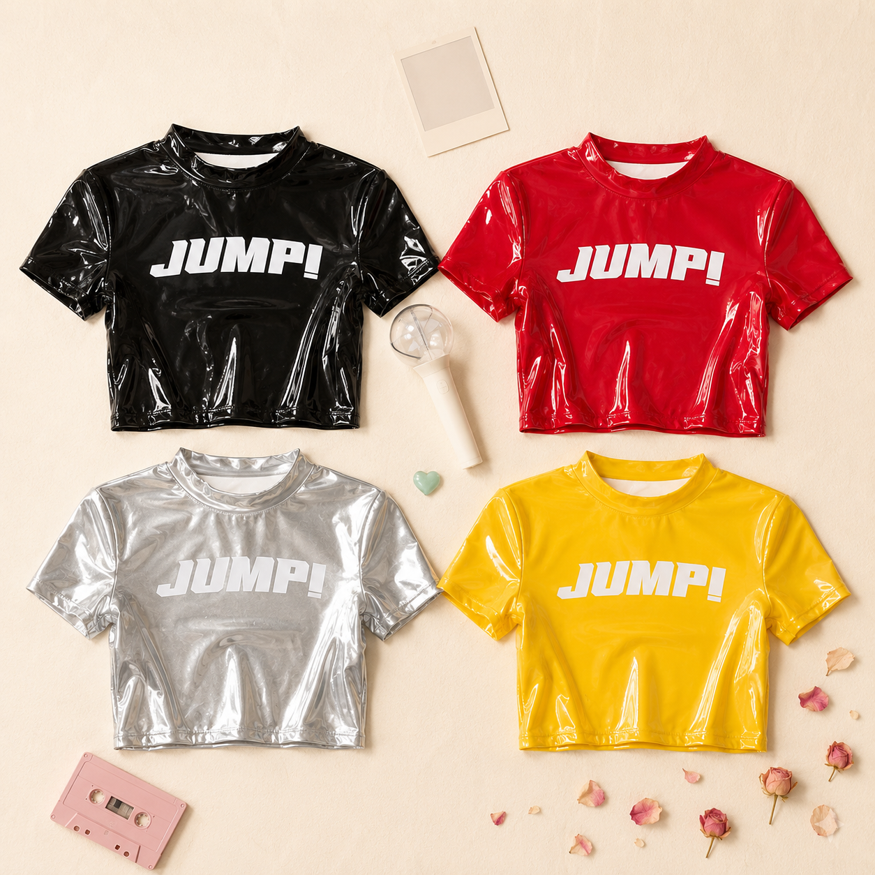 BLACKPINK JUMP! Vinyl Crop Top