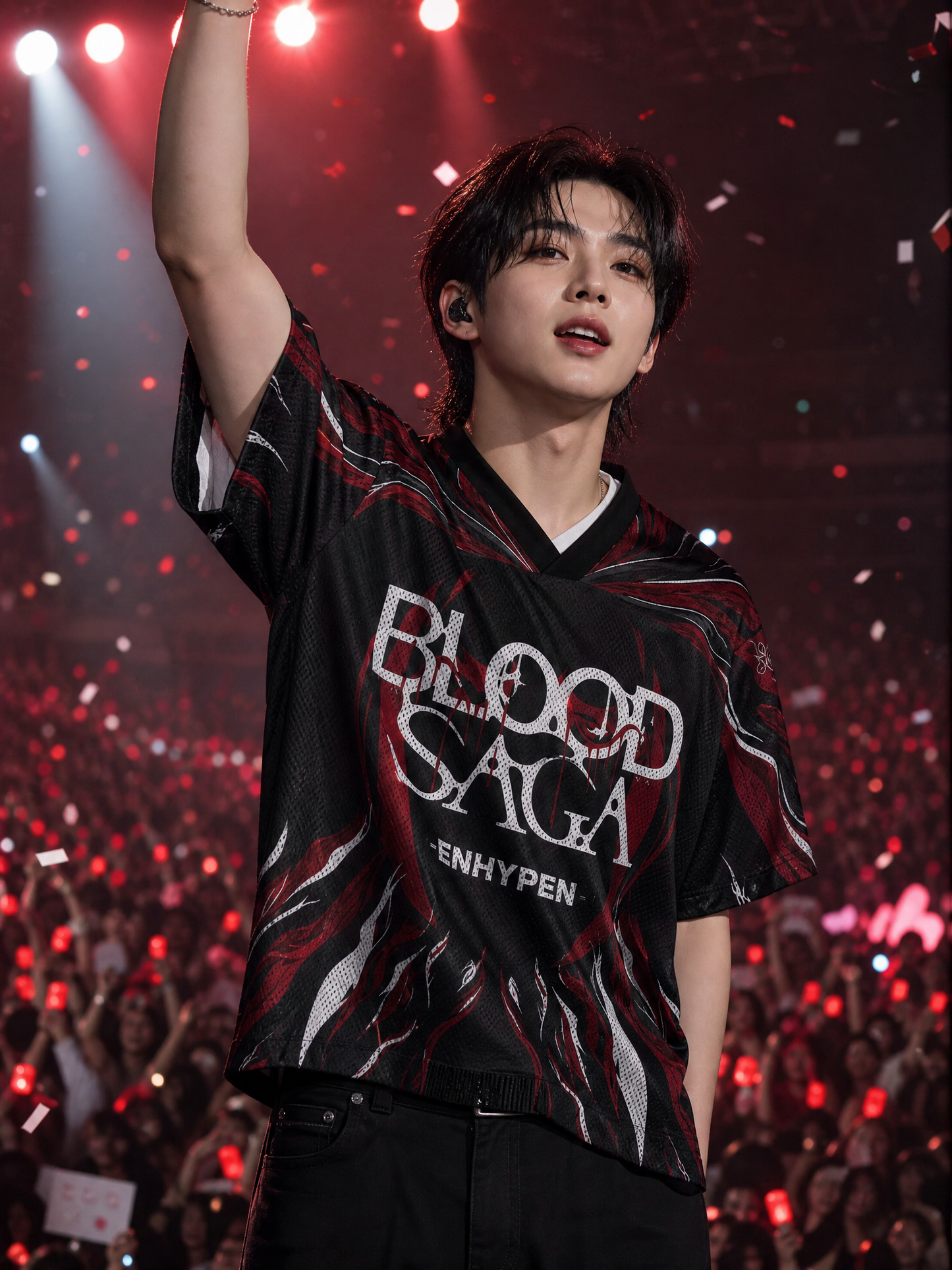 Maillot BLOOD SAGA porté en concert