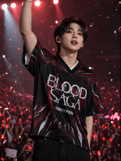 Maillot BLOOD SAGA porté en concert