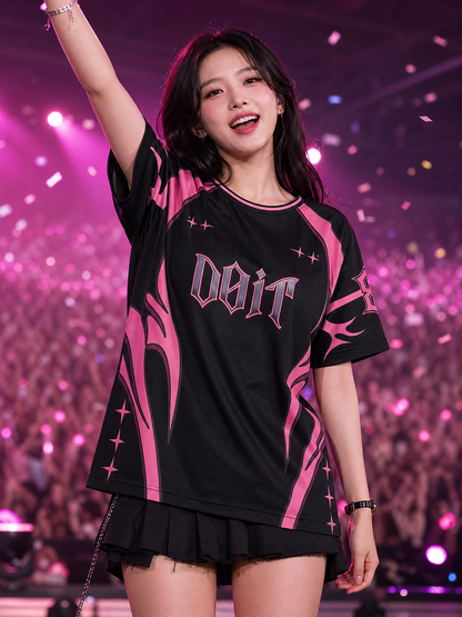Maillot DO IT porté en concert — logo poitrine