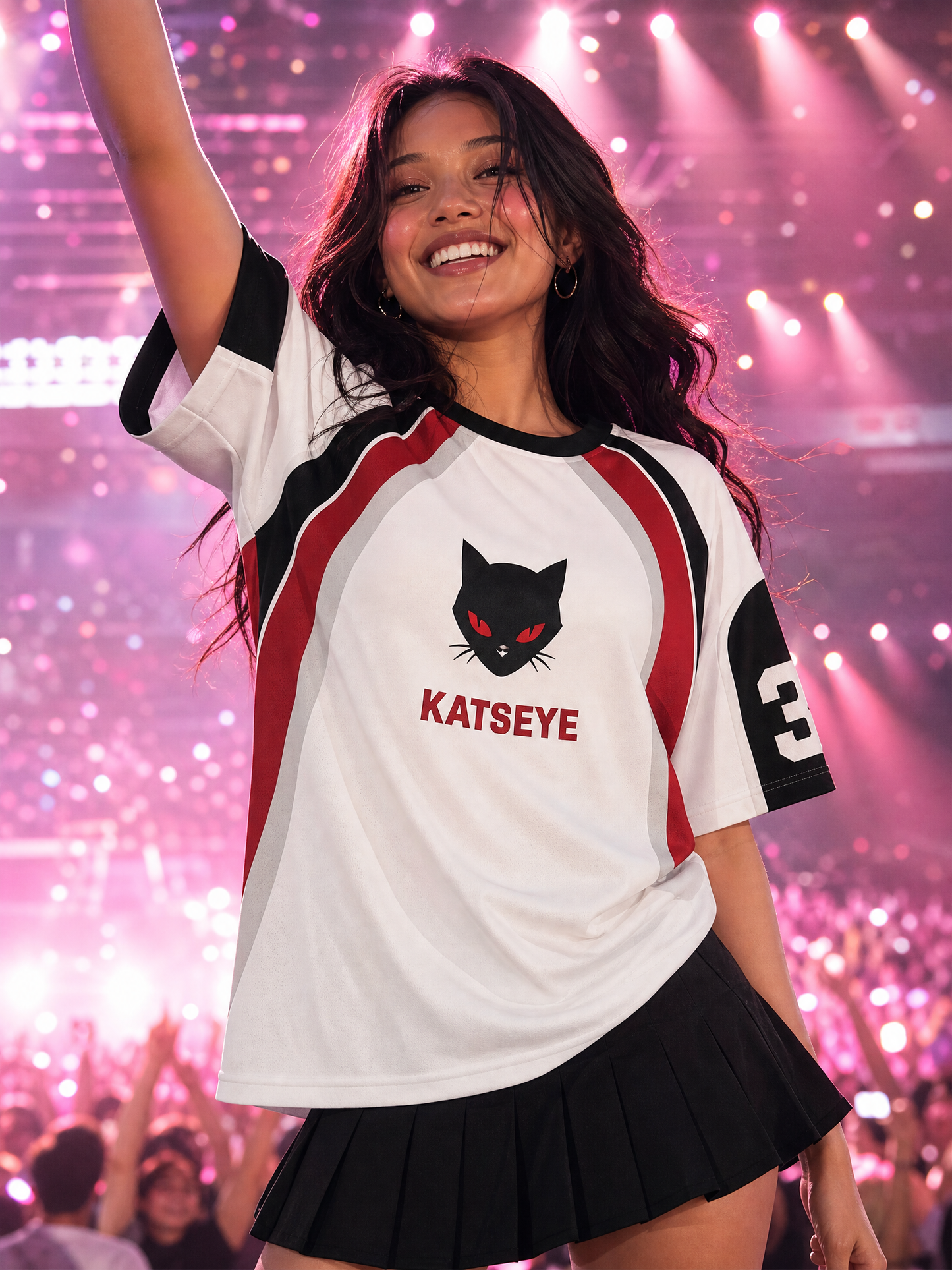 Maillot Cat KATSEYE porté en concert